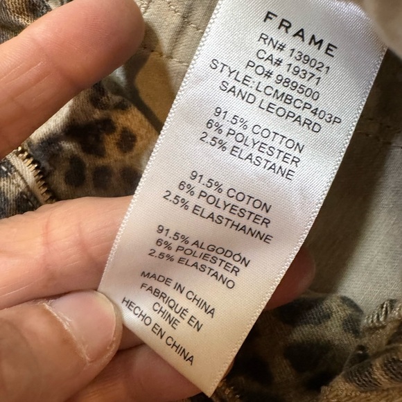 Frame Leopard Print Flare Pants - Picture 6 of 17